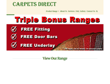 Tablet Screenshot of carpetsdirectiow.com